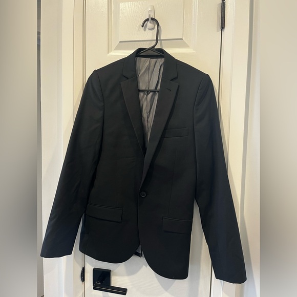 Topshop Other - Men's Top Shop Topman Black Slim Cut Blazer Sport Coat Size 34